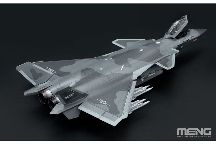 1:48 MENG LS002S Chengdu J-20 Chinese Stealth Straaljager - Beast Mode-variant met Externe Bewapening - Straaljager - Menls002s 3 - MENLS002S