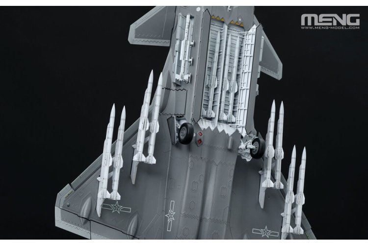 1:48 MENG LS002S Chengdu J-20 Chinese Stealth Straaljager - Beast Mode-variant met Externe Bewapening - Straaljager - Menls002s 6 - MENLS002S