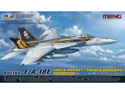 1:48 MENG LS023 Boeing F/A-18E Super Hornet Golden Dragons - Amerikaans Jachtvliegtuig - Menls023 1 - MENLS023
