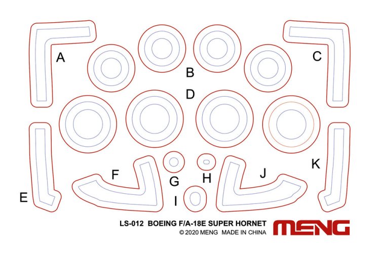 1:48 MENG LS023 Boeing F/A-18E Super Hornet Golden Dragons - Amerikaans Jachtvliegtuig - Menls023 8 - MENLS023
