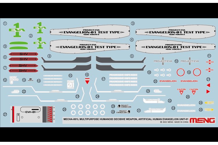 MENG MECHA 001L Multipurpose Humanoid Decisive Weapon Artificial Human Evangelion Unit-01 - Menmecha001l 95 - MENMECHA001L