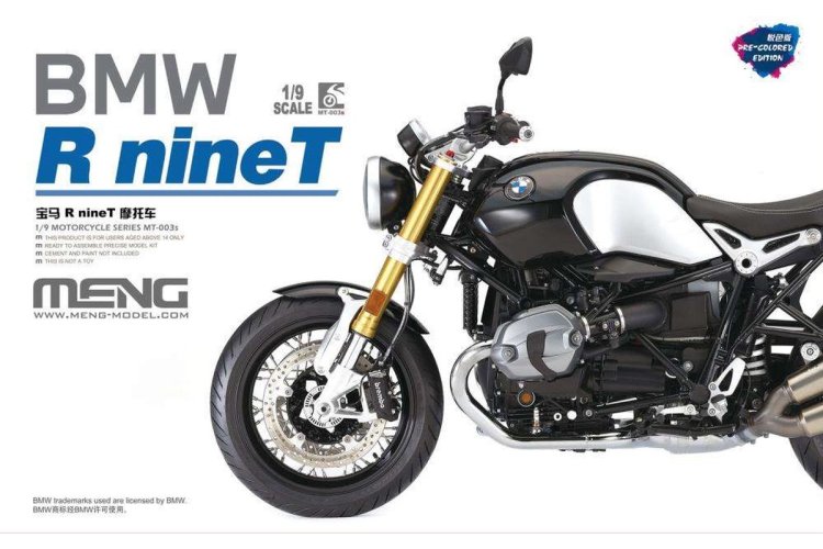 1:9 MENG MT003S BMW R Nine T Motor - Pre Colored Edition - Menmt003s 9 - MENMT003S