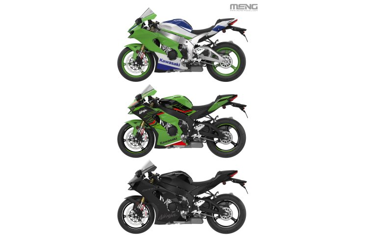 MENG 1:9 Kawasaki Ninja ZX-10R Superbike Motorcycle Model Kit
