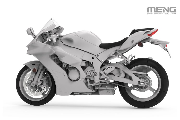 MENG 1:9 Kawasaki Ninja ZX-10R Superbike Motorfiets Modelbouwpakket