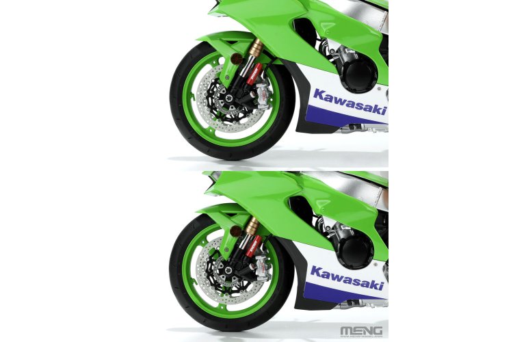 1:9 MENG MT007S Kawasaki Ninja ZX-10R - Superbike - Motorfiets - Pre-Colored Versie! - Menmt007s 10 - MENMT007S
