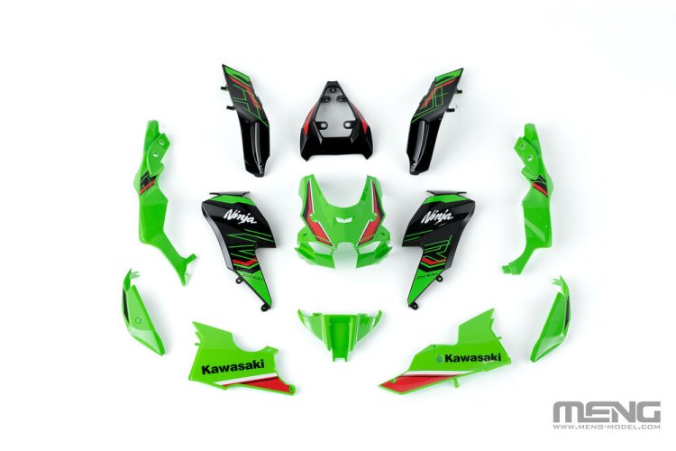 1:9 MENG MT007T Kawasaki Ninja ZX-10R - KRT Edition - Japanse Motorfiets - Menmt007t 4 - MENMT007T