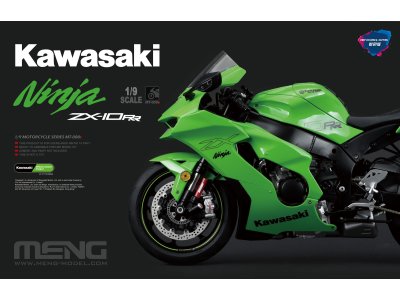 1:9 MENG MT008S Kawasaki Ninja ZX-10RR - Japanse Motorfiets - Pre-colored Edition - Menmt008s 1 - MENMT008S