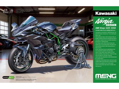 1:9 MENG MT011 Kawasaki Ninja H2R 2018 - Japanse Supersportmotor - Menmt011 1 - MENMT011
