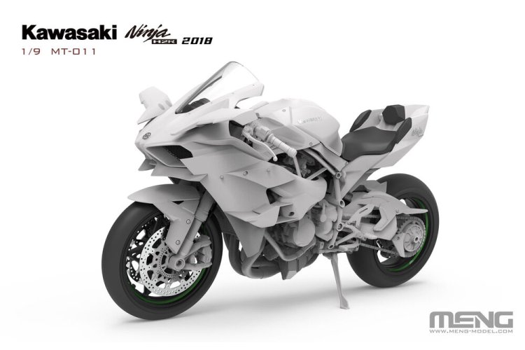 1:9 MENG MT011 Kawasaki Ninja H2R 2018 - Japanse Supersportmotor - Menmt011 2 - MENMT011