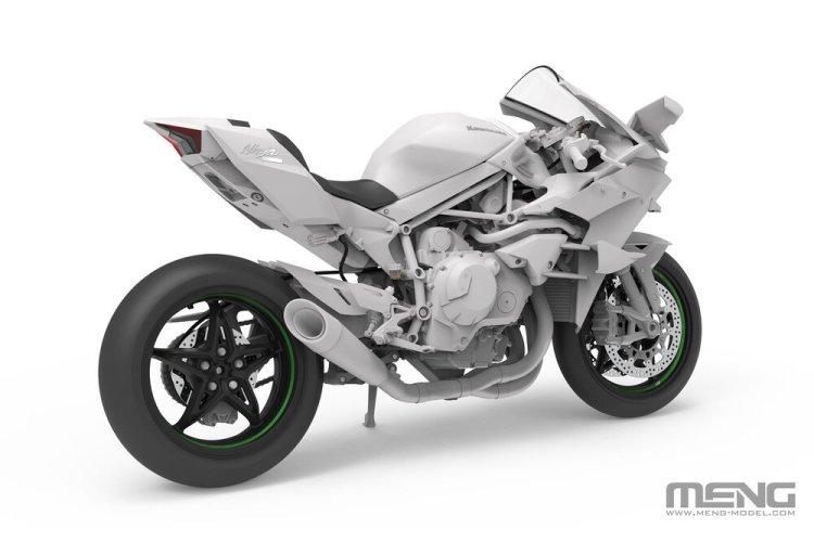 1:9 MENG MT011 Kawasaki Ninja H2R 2018 - Japanse Supersportmotor - Menmt011 3 - MENMT011