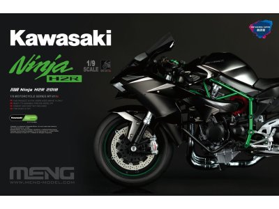 1:9 MENG MT011S Kawasaki Ninja H2R 2018 - Japanese Supersport Motorcycle - Pre-colored Edition - Menmt011s 1 - MENMT011S