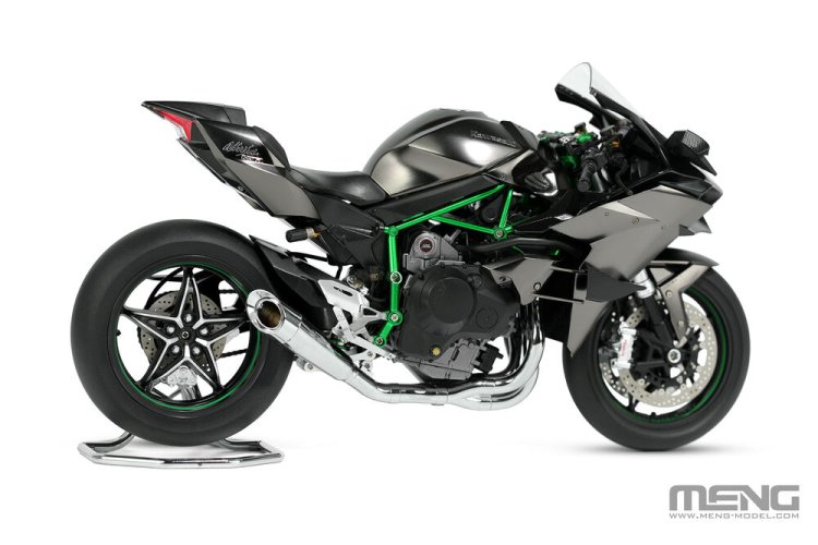1:9 MENG MT011S Kawasaki Ninja H2R 2018 - Japanese Supersport Motorcycle - Pre-colored Edition - Menmt011s 3 - MENMT011S