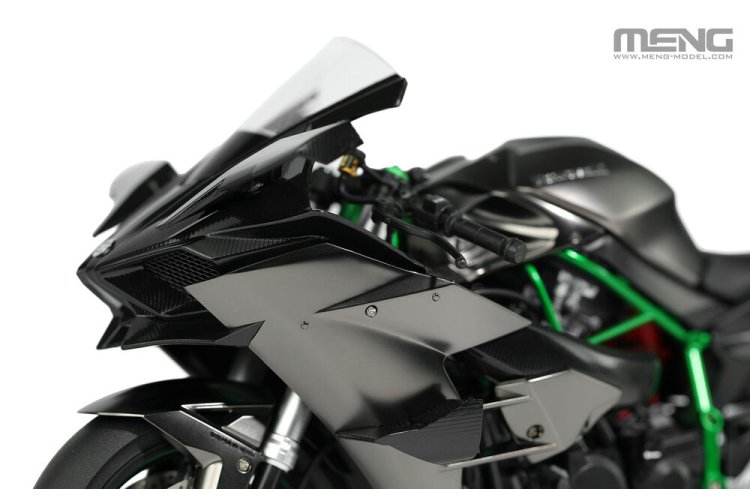 1:9 MENG MT011S Kawasaki Ninja H2R 2018 - Japanese Supersport Motorcycle - Pre-colored Edition - Menmt011s 4 - MENMT011S