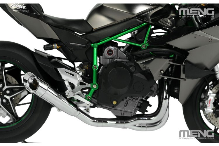 1:9 MENG MT011S Kawasaki Ninja H2R 2018 - Japanese Supersport Motorcycle - Pre-colored Edition - Menmt011s 5 - MENMT011S