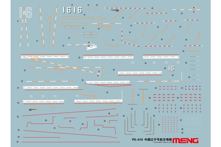 1:700 MENG PS010 PLAN CV-16 Liaoning – Admiral Kuznetsov Class – Aircraft Carrier - Menps010 13 - MENPS010