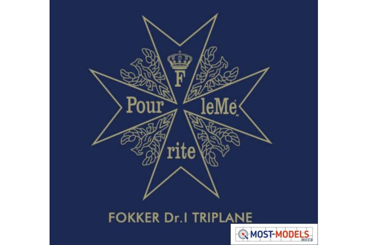 1:24 MENG QS003S Fokker Dr.I Triplane & Blue Max Medal - Limited Edition! - Menqs003s medal - MENQS003S