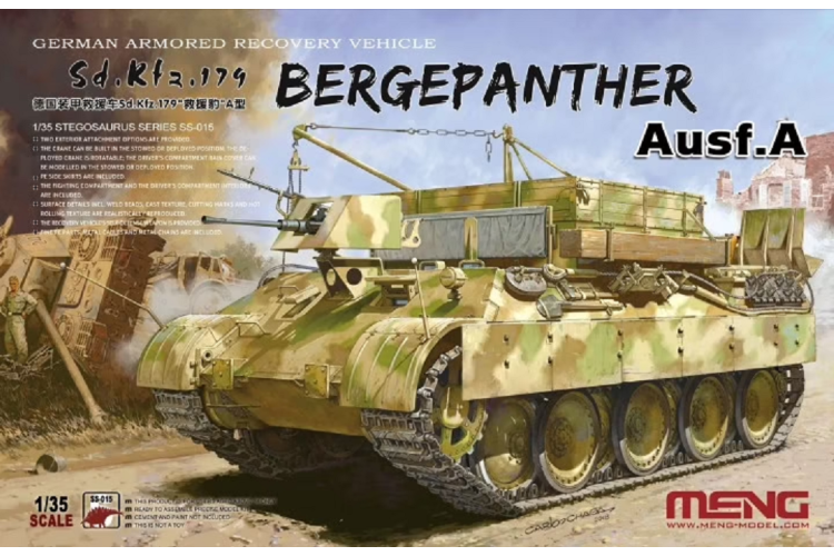 1:35 MENG SS015 Bergepanther Ausf.A German Armored Recovery Vehicle Sd.Kfz.179 - Menss015 1 - MENSS015