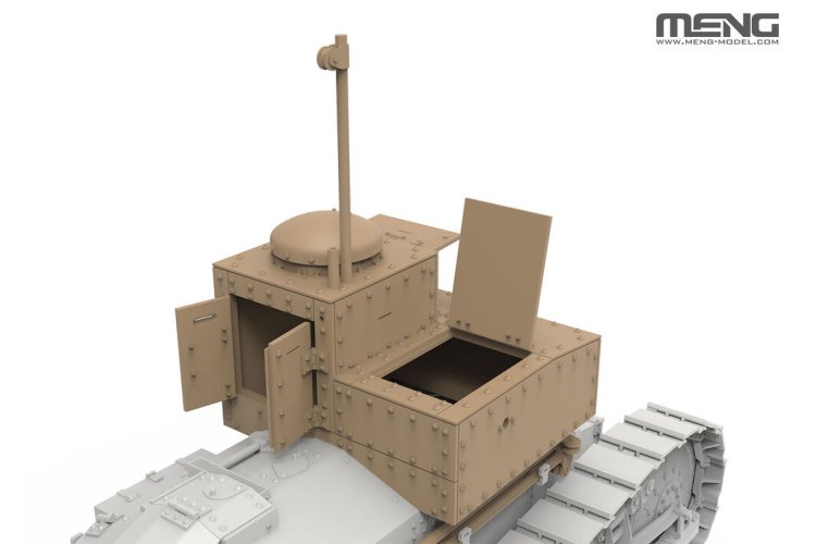1:35 MENG SS021 Renault FT T.S.F. Radio-Tank inclusief Resin Onderdelen WWI - Franse Tank - Menss021 4 - MENSS021
