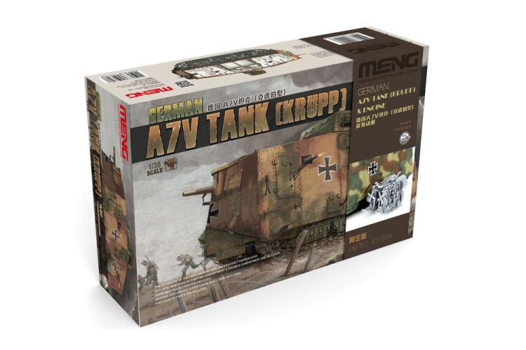 1:35 MENG TS017S German A7V Krupp WWI &ndash; Tank with Engine &ndash; Limited Edition - Ments017s 1 - MENTS017S