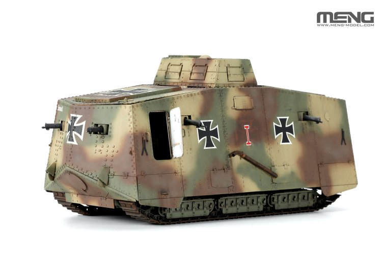 1:35 MENG TS017S German A7V Krupp WWI &ndash; Tank with Engine &ndash; Limited Edition - Ments017s 3 - MENTS017S