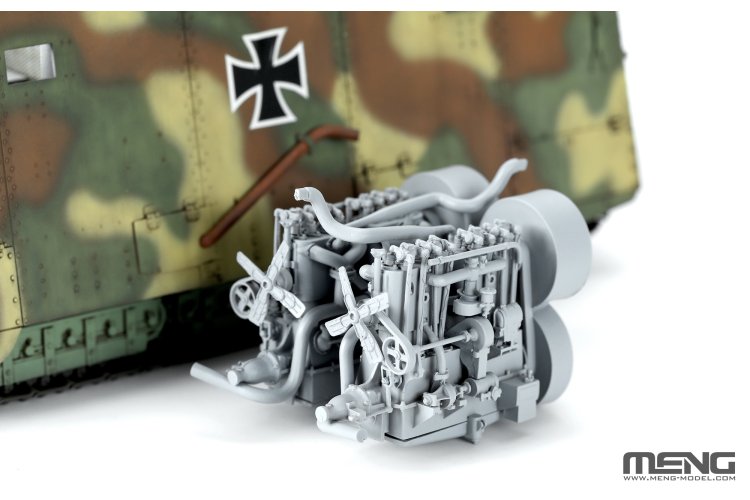 1:35 MENG TS017S German A7V Krupp WWI &ndash; Tank with Engine &ndash; Limited Edition - Ments017s 4 - MENTS017S