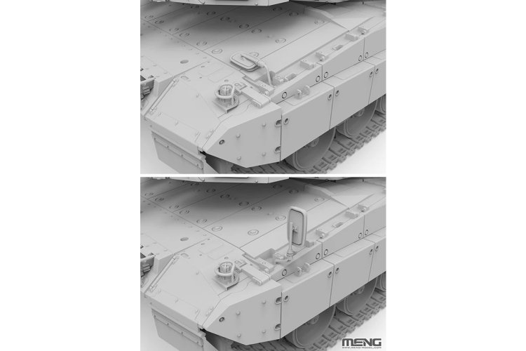 1:35 MENG TS057 Leopard 2A8 - Duitse Moderne Gevechtstank - Ments057 14 - MENTS057