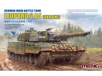 1:35 MENG TS058 Leopard 2A4 Ukraine met Kontakt-1 ERA - Oekra&iuml;ense Hoofdgevechtstank - Ments058 1 - MENTS058