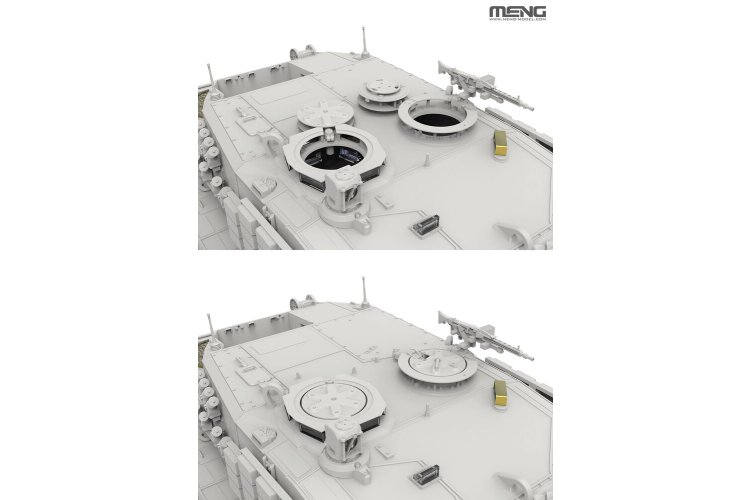 1:35 MENG TS058 Leopard 2A4 Ukraine met Kontakt-1 ERA - Oekra&iuml;ense Hoofdgevechtstank - Ments058 5 - MENTS058