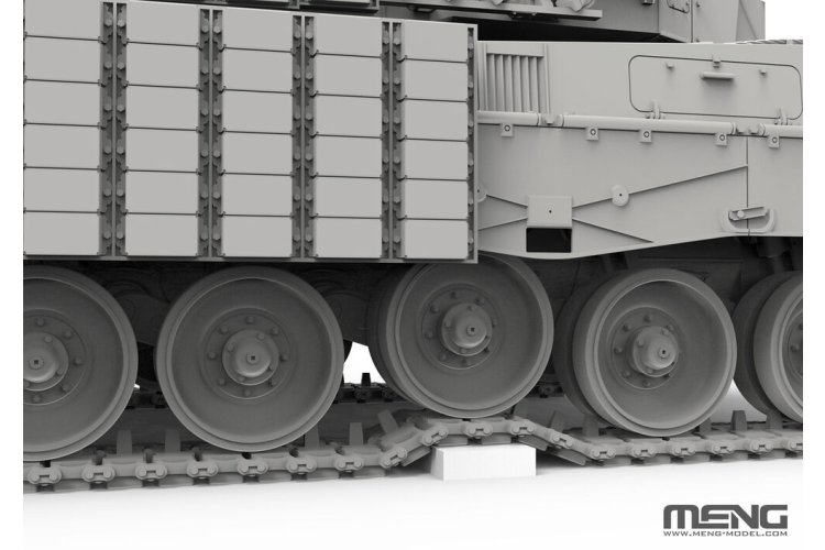 1:35 MENG TS058 Leopard 2A4 Ukraine met Kontakt-1 ERA - Oekra&iuml;ense Hoofdgevechtstank - Ments058 8 - MENTS058