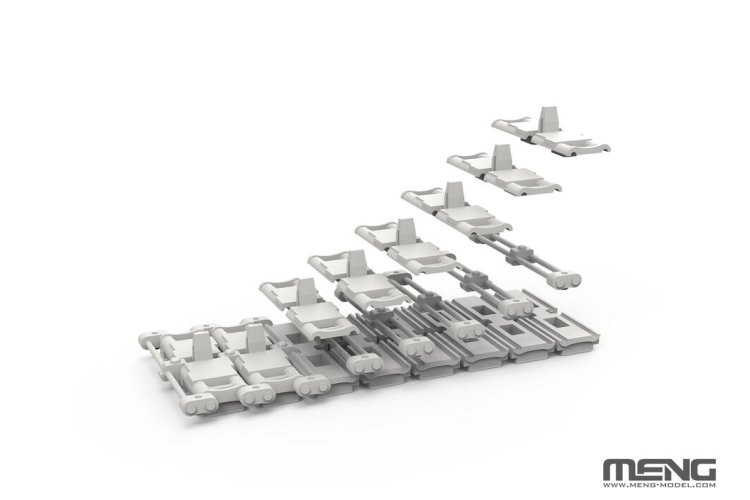 1:35 MENG TS058 Leopard 2A4 Ukraine met Kontakt-1 ERA - Oekra&iuml;ense Hoofdgevechtstank - Ments058 9 - MENTS058
