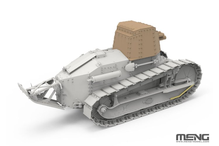 1:35 MENG TS059 Renault FT 75 BS inclusief Resin Onderdelen WWI - Franse Tank - Ments059 3 - MENTS059
