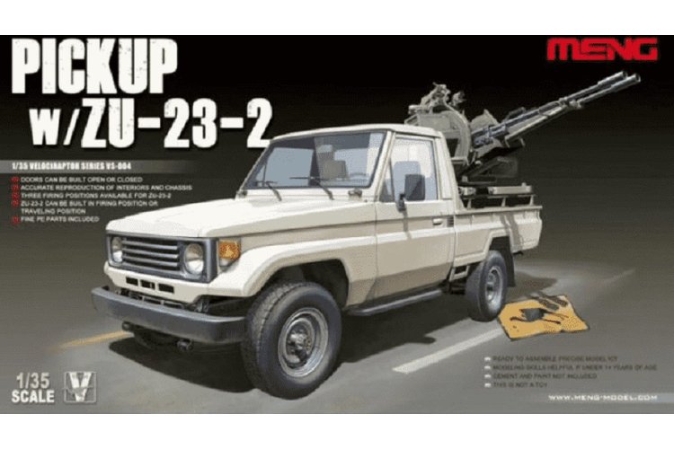 1:35 MENG VS004 Pickup Car w/ZU-23-2 - Menvs004 2 - MENVS004