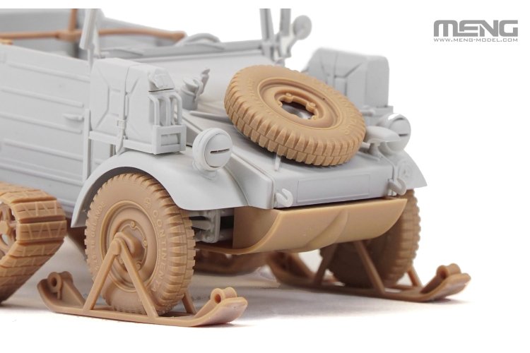 1:35 MENG VS018 German Pkw.K1 Volkswagen K&uuml;belwagen Type 155 Half-Track &ndash; Half-Track Vehicle - Menvs018 5 - MENVS018