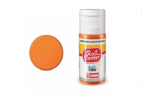 AMMO MIG R0010 Rail Center - Reefer Orange - Acryl - 15ml - Mig r 0010 1 - MIGR0010-XS