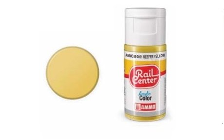 AMMO MIG R0011 Rail Center - Reefer Yellow - Acryl - 15ml - Mig r 10 11 - MIGR0011-XS