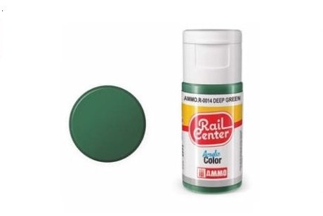 AMMO MIG R0014 Rail Center - Deep Green - Acryl - 15ml - Mig r 10 14 - MIGR0014-XS