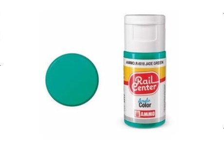 AMMO MIG R0018 Rail Center - Jade Green - Acryl - 15ml - Mig r 10 18 - MIGR0018-XS