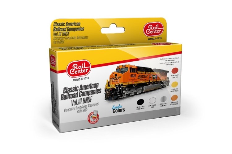 AMMO MIG R1018 Classic American Railroad Comp. VOL.3 BNSF - Acryl Set - Mig r 10 20 30 40 42 - MIGR1018-XS