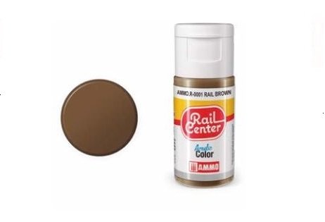 AMMO MIG R0001 Rail Center - Rail Brown - Acryl - 15ml - Mig r 2 - MIGR0001-XS