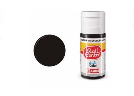 AMMO MIG R0002 Rail Center - Engine Black - Acryl - 15ml - Mig r 3 - MIGR0002-XS