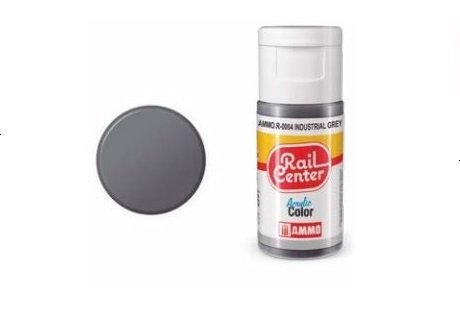 AMMO MIG R0004 Rail Center - Industrial Gray - Acryl - 15ml - Mig r 5 - MIGR0004-XS