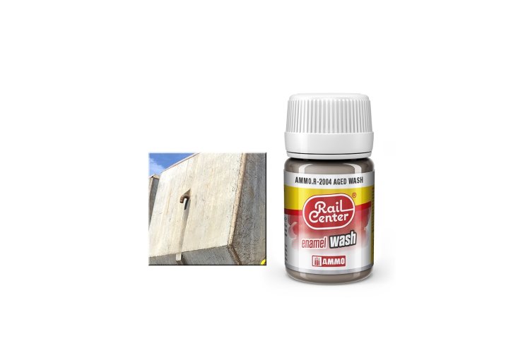 AMMO MIG R2004 Rail Center - Aged - Enamel Wash  - 35 ml - Mig r2004 1 - MIGR2004-XS