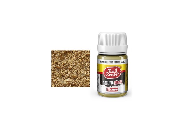 AMMO MIG R2200 Rail Center - Praire Soil - Nature Effects  - 35 ml - Mig r2200 1 - MIGR2200-XS
