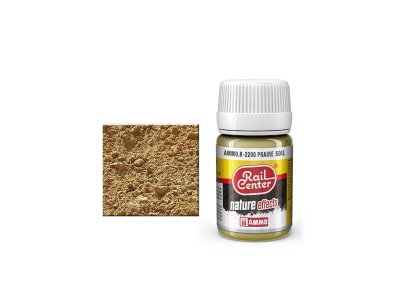 AMMO MIG R2200 Rail Center - Praire Soil - Nature Effects  - 35 ml - Mig r2200 - MIGR2200-XS