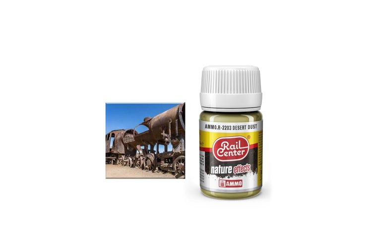 AMMO MIG R2203 Rail Center - Desert Dust - Nature Effects  - 35 ml - Mig r2203 1 - MIGR2203-XS