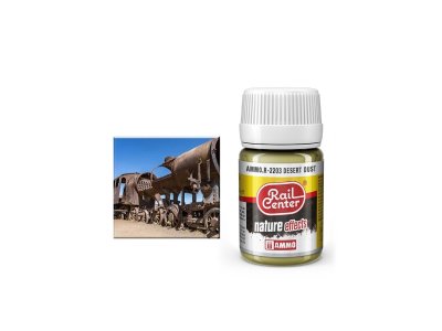 AMMO MIG R2203 Rail Center - Desert Dust - Nature Effects  - 35 ml - Mig r2203 - MIGR2203-XS