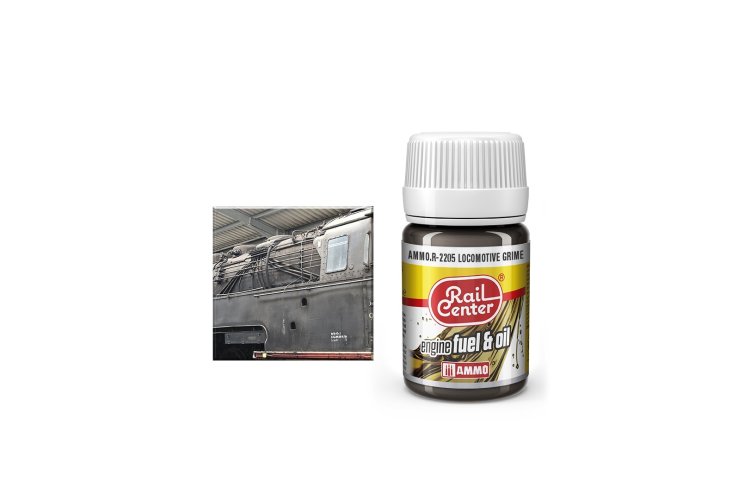 AMMO MIG R2205 Rail Center - Locomotive Grime - Nature Effects  - 35 ml - Mig r2205 1 - MIGR2205-XS
