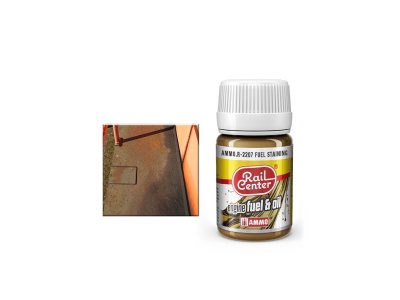 AMMO MIG R2207 Rail Center - Fuel Staining - Nature Effects  - 35 ml - Mig r2207 - MIGR2207-XS