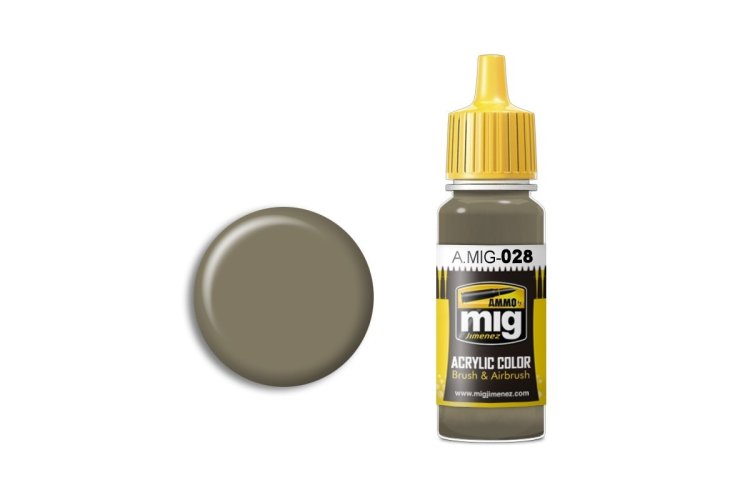 AMMO MIG 0028 F7 German Grey Beige RAL 7050 - Acryl - Mig0028 xs - MIG0028-XS