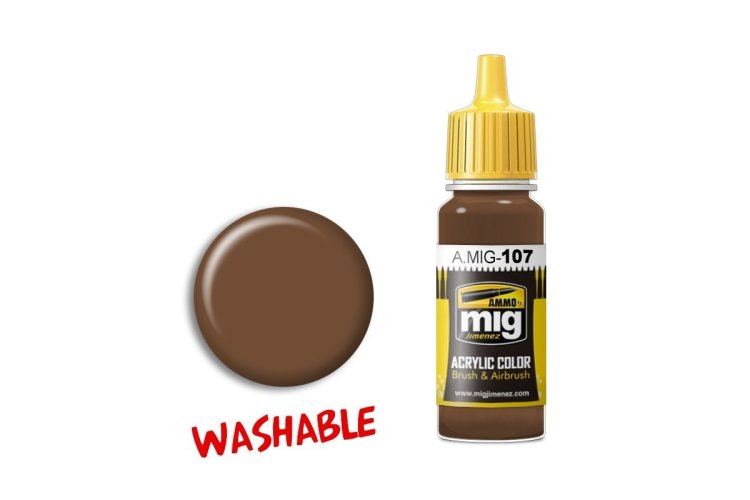 AMMO MIG 0107 Washable Earth - Acryl - Mig0107 xs - MIG0107-XS